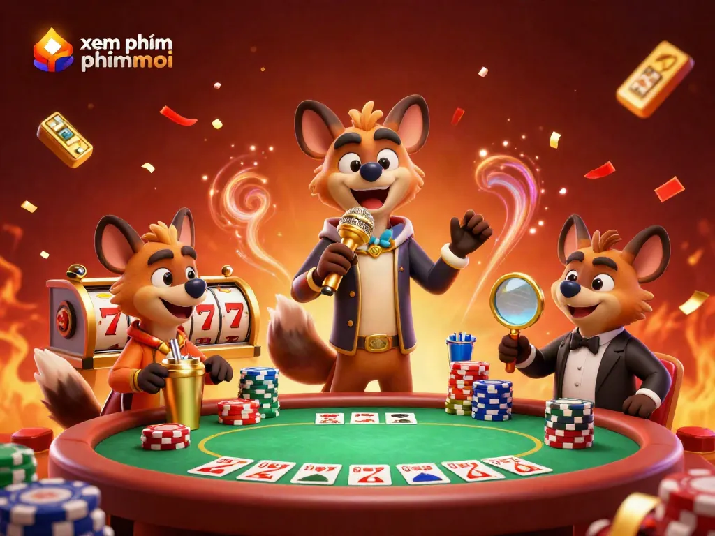 Engage in the exciting world of xem phim phimmoi while enjoying vibrant casino fun with cartoon hyenas.