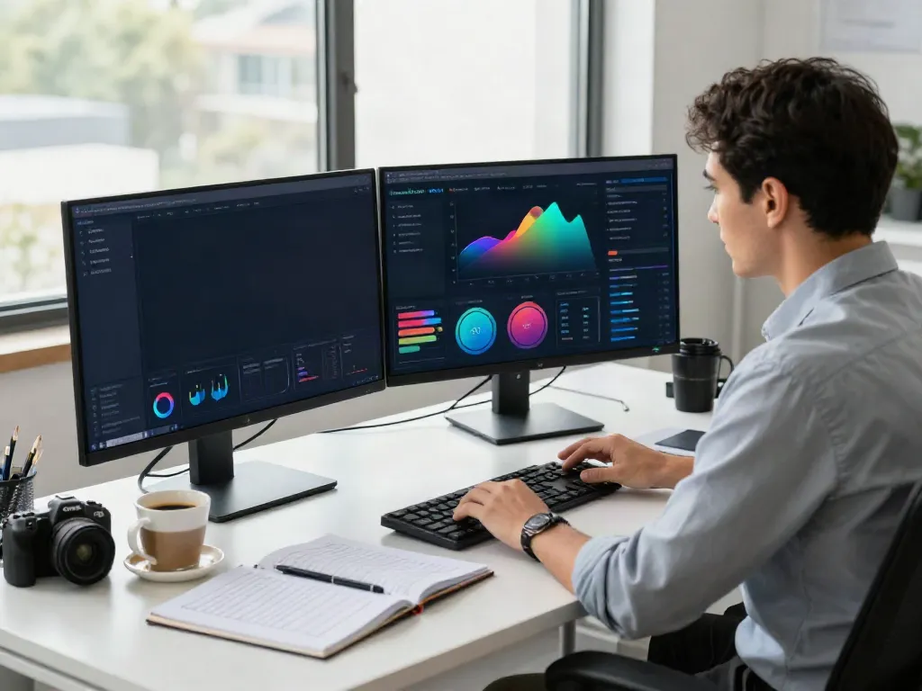 AI mention checker analysis in a modern marketing workspace.
